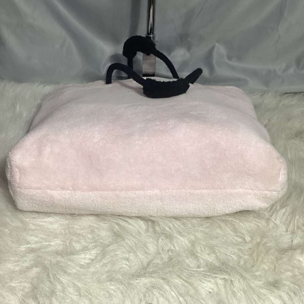 Mary Kay Pink Soft Plush Polyester Shoulder Tote Bag With Rope Type Handles - Picture 6 of 10